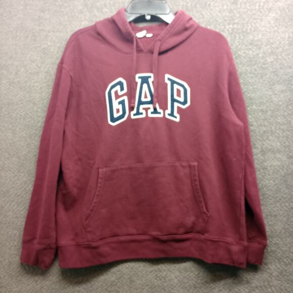 GAP Logo Men’s Large Pullover Fleece Sweatshirt Hoodie - Picture 1 of 7
